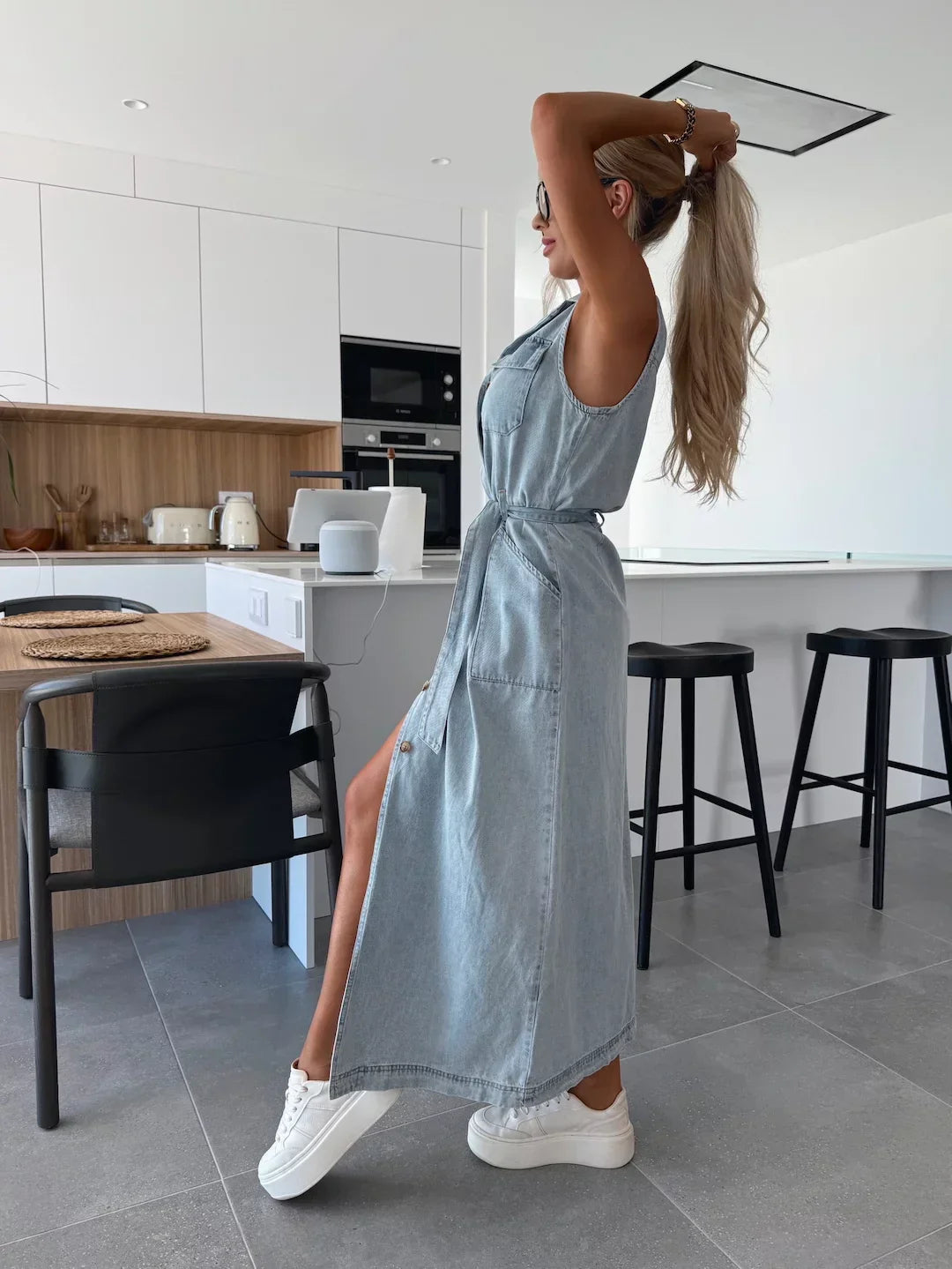 Maxi Denim Jurk